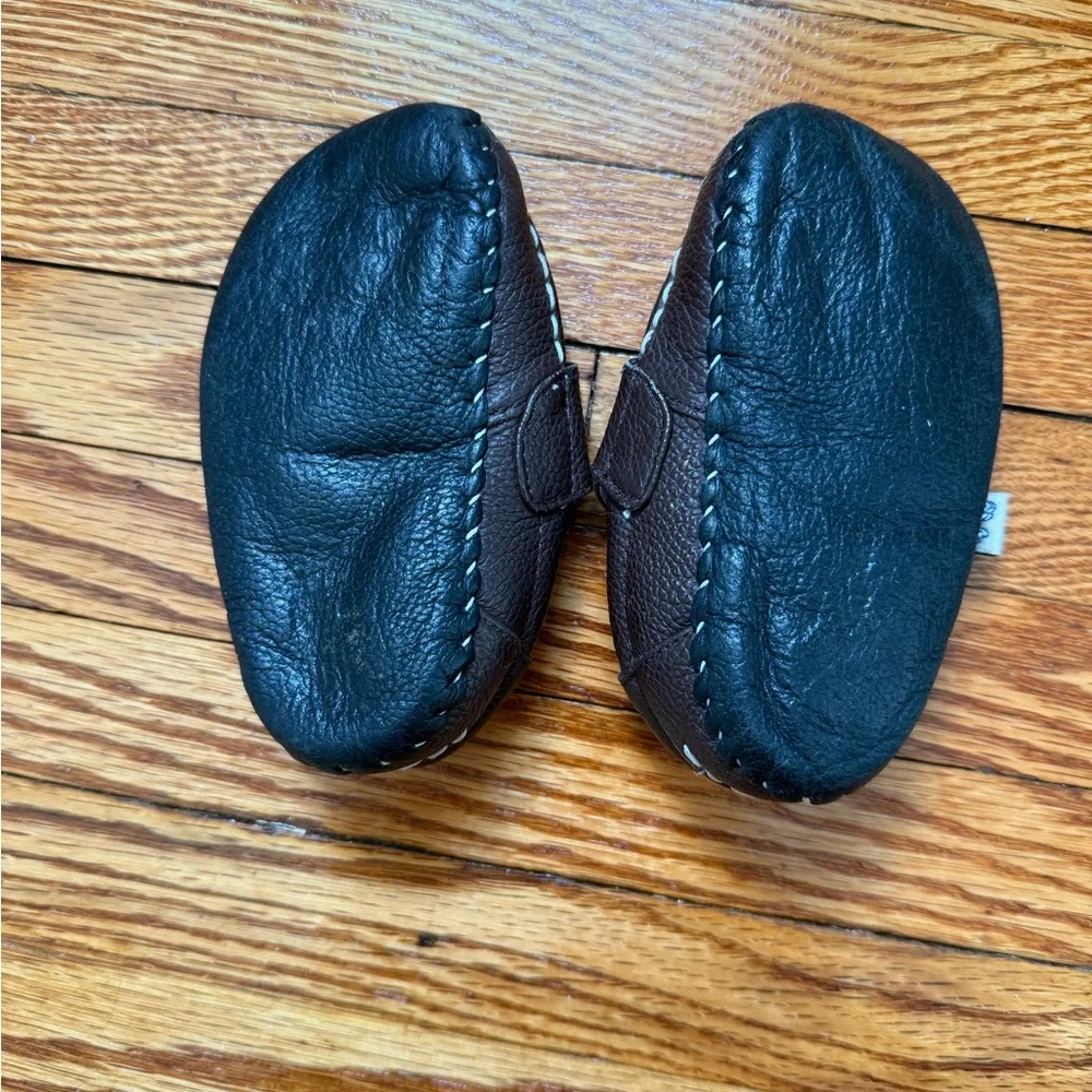 Pediped Dark Brown Kids Moccasins